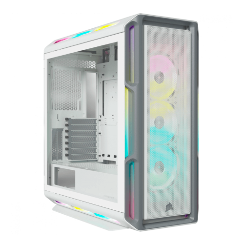 Gabinete Corsair iCUE 5000T, Cristal Templado, Midi Tower, ATX/EATX/Micro ATX, USB 3.1, Sin Fuente, Blanco, CC-9011231-WW