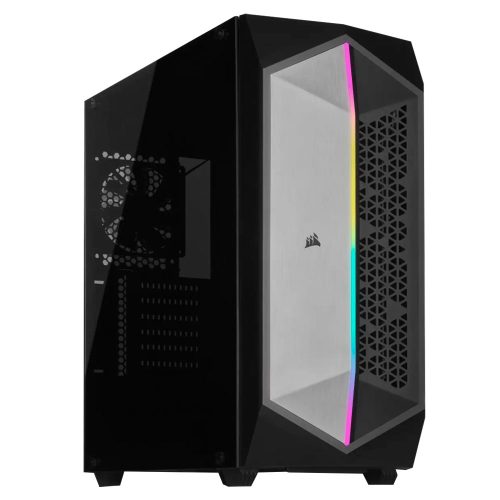 Gabinete Corsair 470T RGB + CV550, USB 3.0, Audio HD, Cristal Templado, 550W 80+ Bronze - CC-9020134-NA