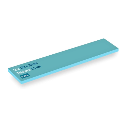 Thermal Pad ARCTIC TP-2 APT2560, 120x20mm 0,5mm (1 Pieza), Almohadilla Térmica, Excelente conducción de Calor, Baja dureza, Azul, APT2560