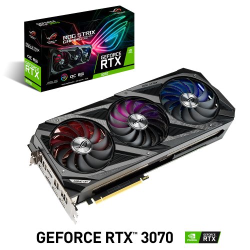 Tarjeta de Video Nvidia GeForce RTX 3070 8GB, ASUS ROG STRIX OC LHR, ROG-STRIX-RTX3070-08G-V2-GAMING, 3 AÑOS DE GARANTIA NACIONAL