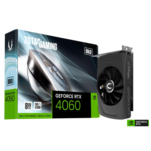 Tarjeta de Video Zotac NVIDIA GeForce RTX 4060 Gaming SOLO, 8GB, 128-bit GDDR6, PCI Express x8 4.0, ZT-D40600G-10L