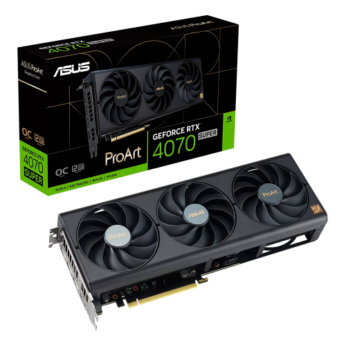 Tarjeta de Video Asus ProArt GeForce RTX™ 4070 SUPER OC Edition 12GB GDDR6X, PCIe 4.0, DLSS 3, HDMI 2.1, DisplayPort 1.4a, PROART-RTX4070S-O12G