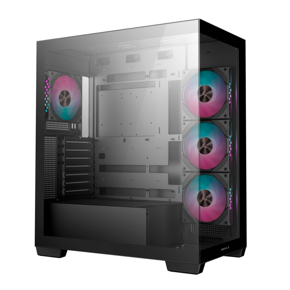 Gabinete DeepCool CG580 4F, Midi-Tower, ATX/Micro-ATX/Mini-ITX, USB 3.0, Sin Fuente, 4 Ventiladores Instalados, Negro, R-CG580-BKADA4-G-1 - Image 2