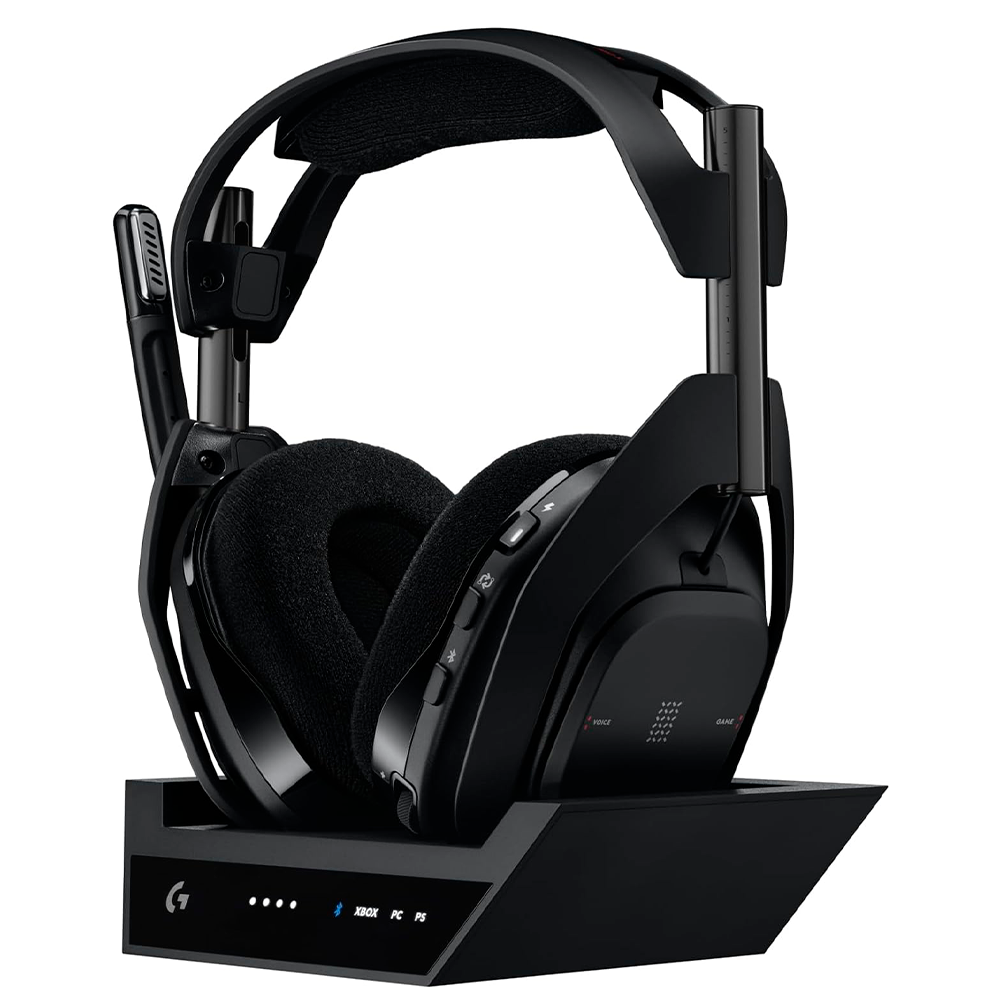 DIADEMA GAMER LOGITECH G ASTRO A50 X, OMNI-PLATFORM WIRELESS GAMING HEADSET + BASE STATION PARA PS5, XBOX, PC, PLAYSYNC VIDEO & AUDIO SWITCHER, <24 BIT/48 KHZ, 24HR BATTERY, 2.4GHZ & BT, NEGRO, 939-002126