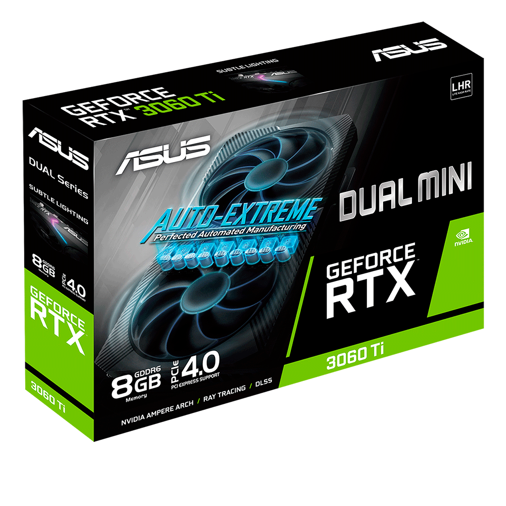 Tarjeta de Video Nvidia GeForce RTX 3060 TI, Asus DUAL MINI V2 LHR, DUAL-RTX3060TI-8G-MINI-V2, 3 AÑOS DE GARANTIA NACIONAL - Image 7