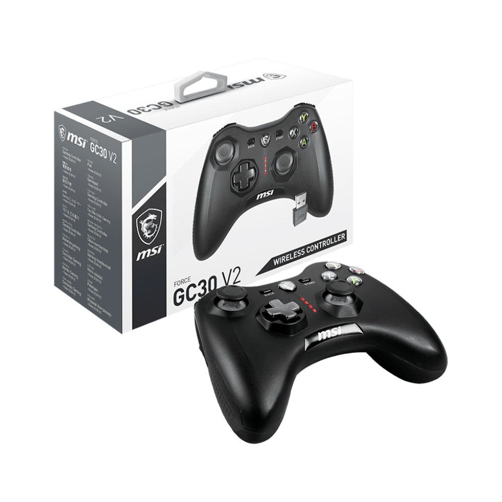 Control MSI Force GC30 V2, Inalámbrico, Motores Vibratorios Dobles, GC30 V2 BLACKControl MSI Force GC30 V2, Inalámbrico, Motores Vibratorios Dobles, GC30 V2 BLACK - Image 5