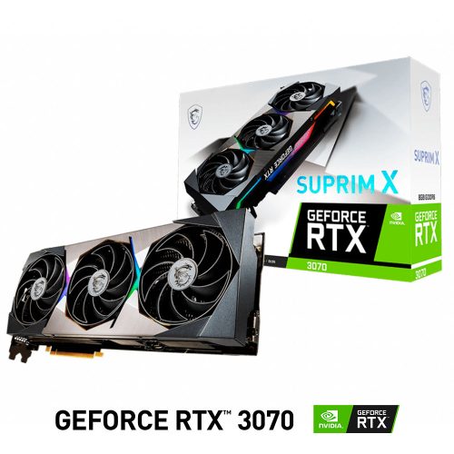 Tarjeta de Video Nvidia GeForce RTX 3070 8GB, MSI Suprim X, 912-V390-412, 3 AÑOS DE GARANTIA NACIONAL