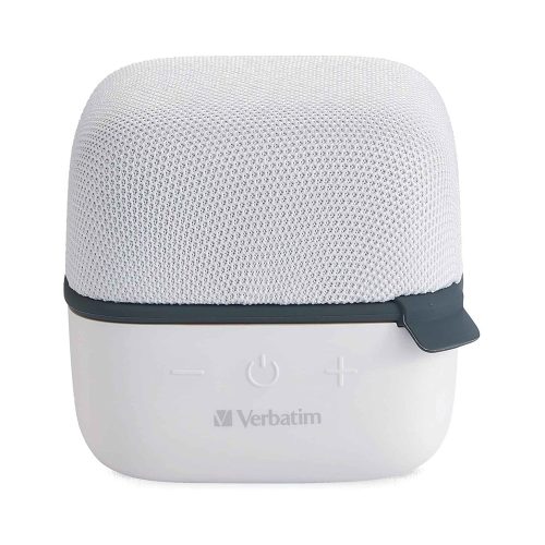 Bocina Portátil Verbatim Wireless Cube WHITE, Bluetooth, Micro SD, VB70227