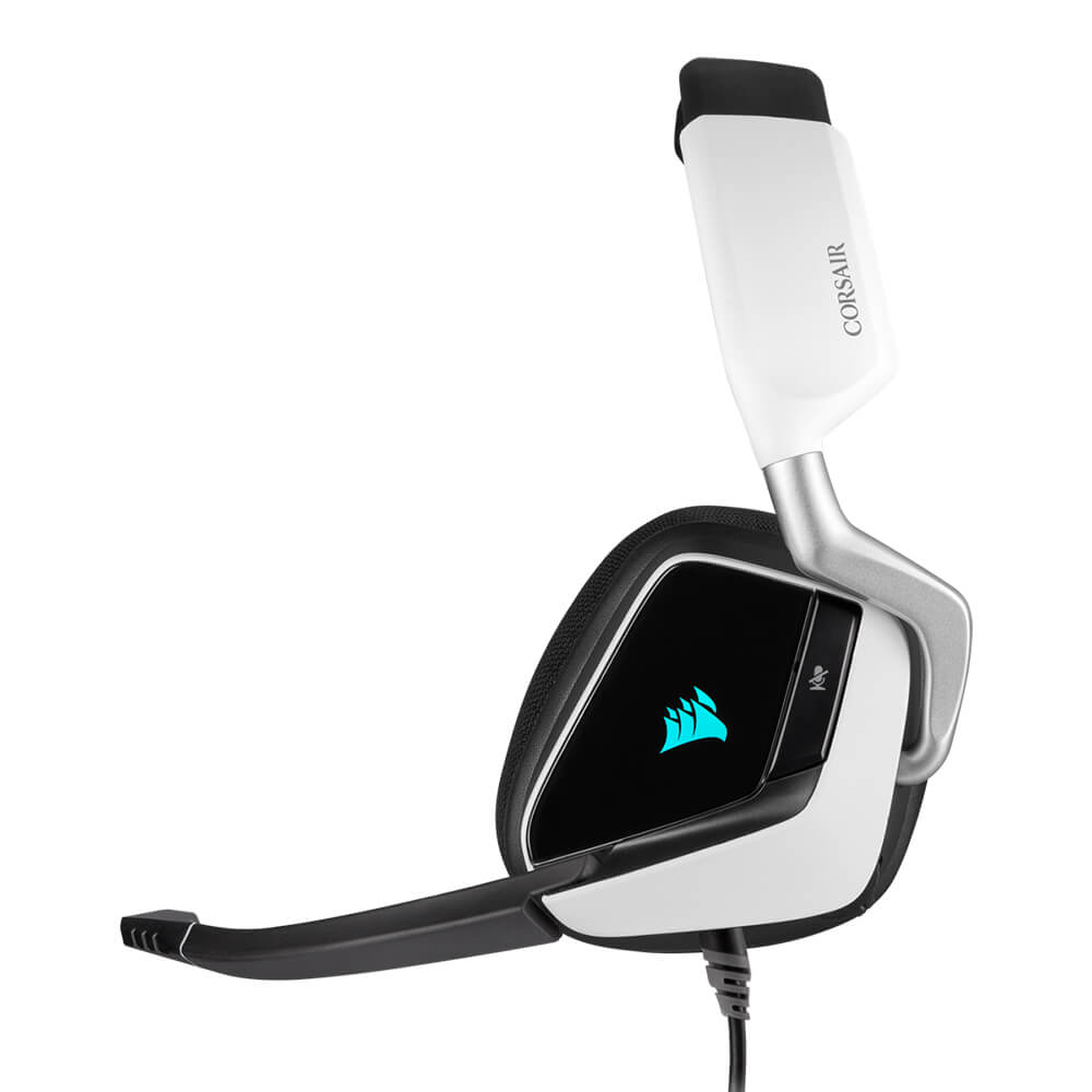 Diadema Corsair Void RGB Elite USB White con Microfono USB 7.1 Canales CA-9011204-NA - Image 4