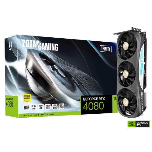 Tarjeta de Video NVIDIA GeForce RTX 4080 16GB, Zotac Gaming Trinity Geforce RTX 4080, 16GB, GDDR6X, PCI Express 4.0, ZT-D40810D-10P