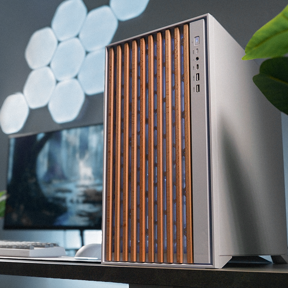 Gabinete Munfrost ALDER, Cristal Templado Reforzado, ATX-Micro ATX-Mini ITX, 2 Ventiladores 160mm Incluidos, Gran Flujo de Aire, Incluye Controlador Alder-1, White/ NAVIDAD - Image 7