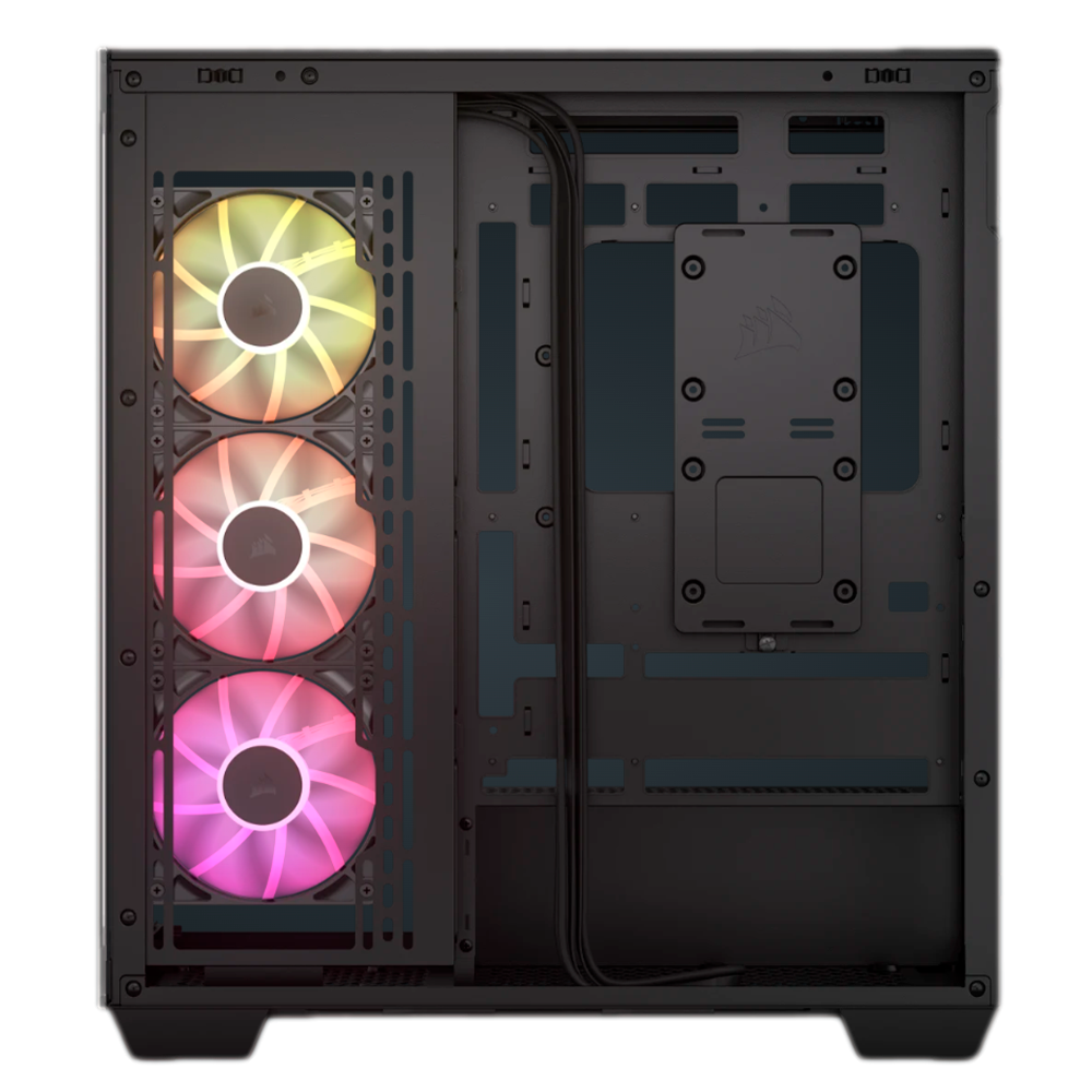 Gabinete Corsair 3500X ARGB, Midi-Tower, Mini-ITX/Micro-ATX/ATX/E-ATX, USB 3.2, Sin Fuente, 3 Ventiladores RS120 RGB Instalados, Negro, CC-9011278-WW - Image 6