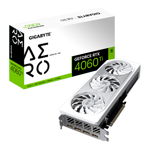 Tarjeta de Video Gigabyte NVIDIA GeForce RTX 4060 Ti AERO OC 16G, 16GB 128-bit GDDR6, PCI Express 4.0, GV-N406TAERO OC-16GD