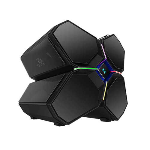 Gabinete Gamer DeepCool Quadstellar Infiniry, Gabinete E-atx, ARGB, Páneles de Cristal, Estructura compartimentada con cámara de GPU independiente, Puerto USB 3.2, R-QUADSTELLAR-G-1 // YYGH3