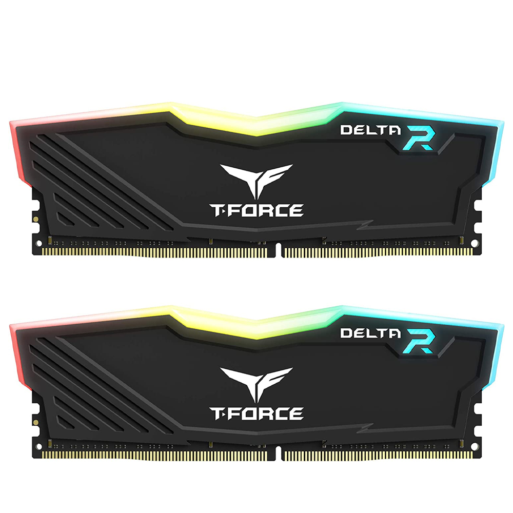 Memoria RAM 16GB DDR4 TeamGroup T-Force Delta RGB 3200Mhz Negras, Kit 2x8GB, TF3D416G3200HC16CDC01 /MAX. 1 X CLIENTE - Image 2
