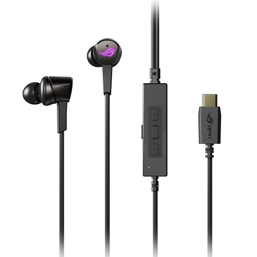 Audifonos con Manos libres Asus ROG CETRA RGB, Audio Hi-Res, RGB Aura Sync, USB-C, Multidispositivos, Modo Ambiental, Cancelación de Ruido (ANC)