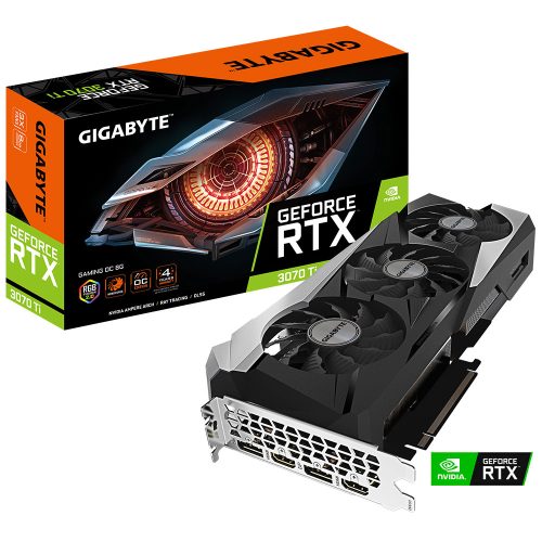 Tarjeta de Video Nvidia GeForce RTX 3070 Ti Gigabyte GAMING OC 8G, Gaming OC, GV-N307TGAMING OC-8GD, 3 AÑOS DE GARANTIA NACIONAL