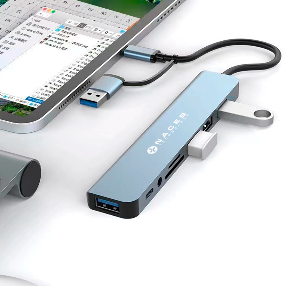 ADAPTADOR NACEB NA-0149 USB-C, MULTIFUNCIONAL, NA-0149 - Image 2