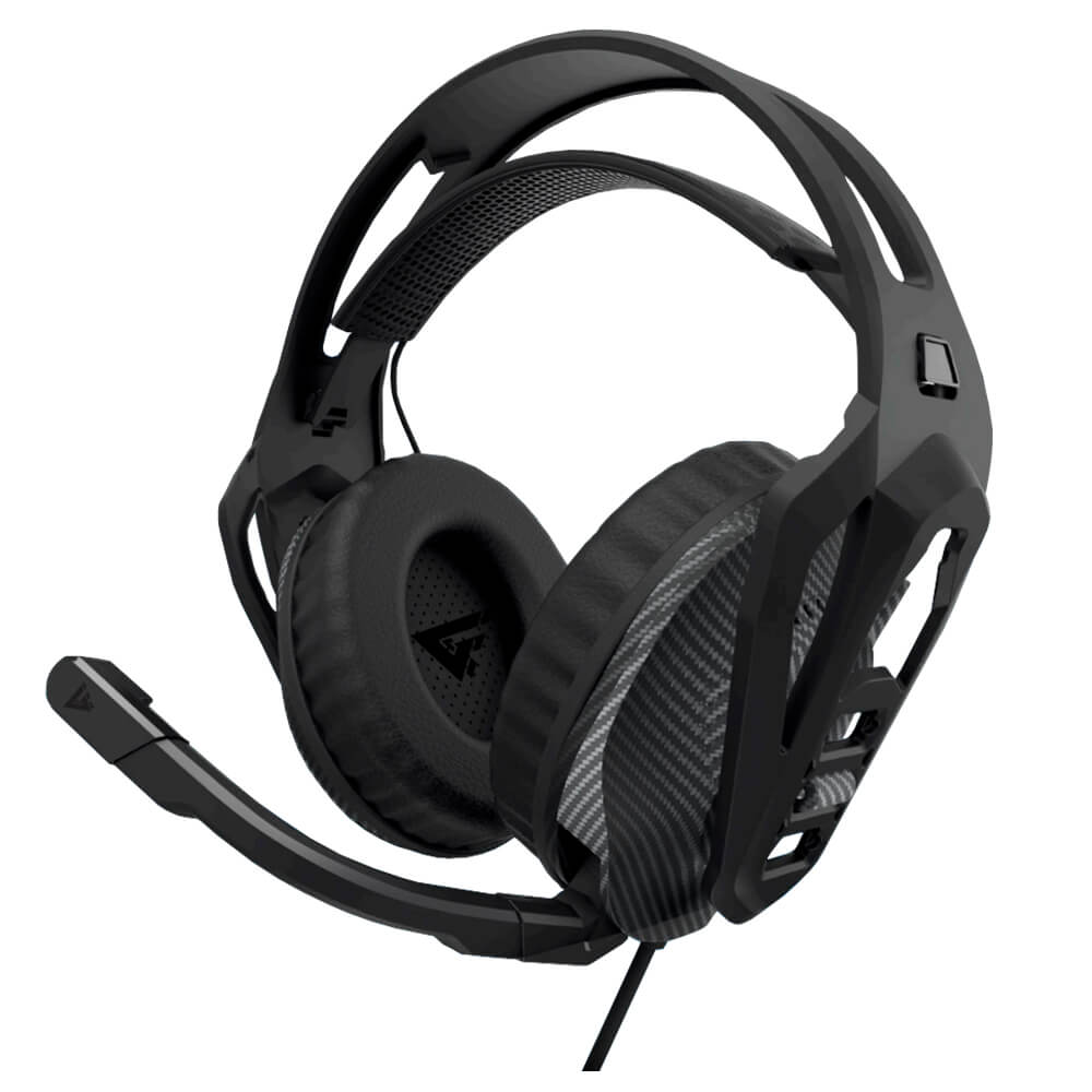Diadema Gamer Game Factor HSG500, Microfono, Jack 3.5mm x2, Incluye Adaptador Y, Compatible con Consolas y PC