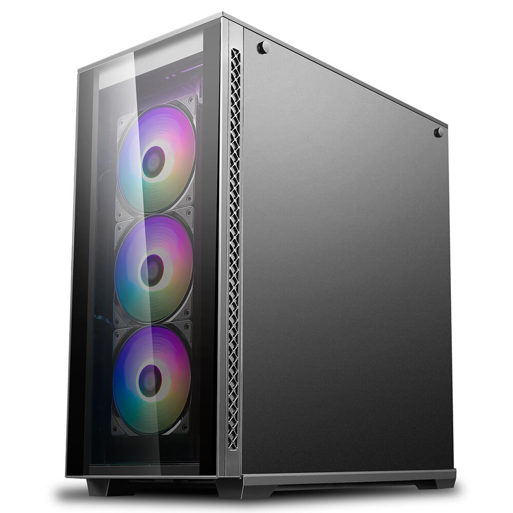 Gabinete Deepcool Matrexx 70 ADD-RGB 3F Black, Asus Aura Sync, Cristal Templado, E-ATX - DP-ATX-MATREXX70-BKG0P-3F - Image 4