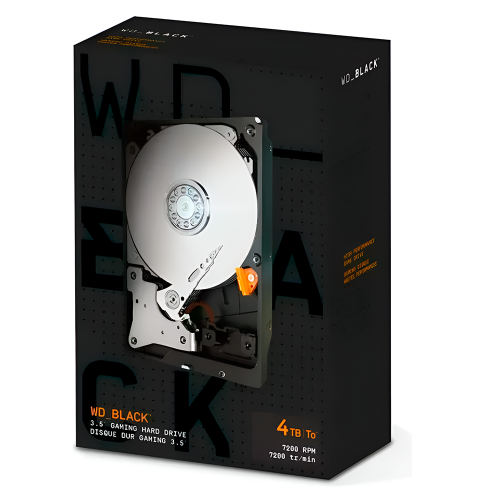 Disco Duro Interno WESTERN DIGITAL BLACK, 4TB, 3.5", SATA3, WDBSLA0040HNC-NRSN
