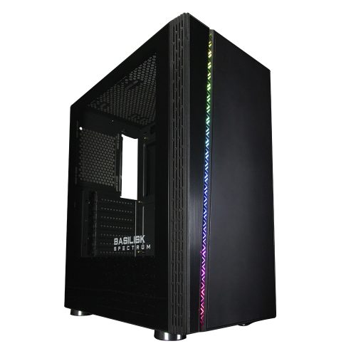 Gabinete Gamer Balam Rush Basilisk, ATX, RGB, USB 3.0, Cristal Templado, BR-929585