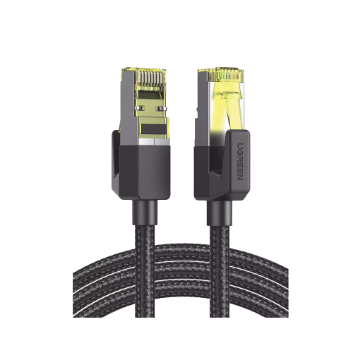 UGREEN 80425 Cable Ethernet Cat7 CLASS?F/FTP Redondo con Malla de Nylon 5 Metros