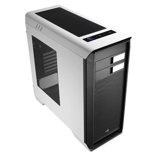 Gabinete Aerocool Aero-1000 White, blanco, Ventana acrilica, ATX, USB 3.0 x2, HD Audio