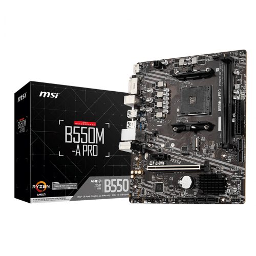 Tarjeta Madre MSI B550M-A PRO, AM4, AMD RYZEN 3000 SERIES, Micro-ATX