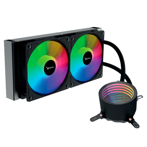 Enfriamiento Líquido XZEAL ZX410, 240mm, RGB, 500-2000RPM . Refrigeración Líquida, XZCO410B