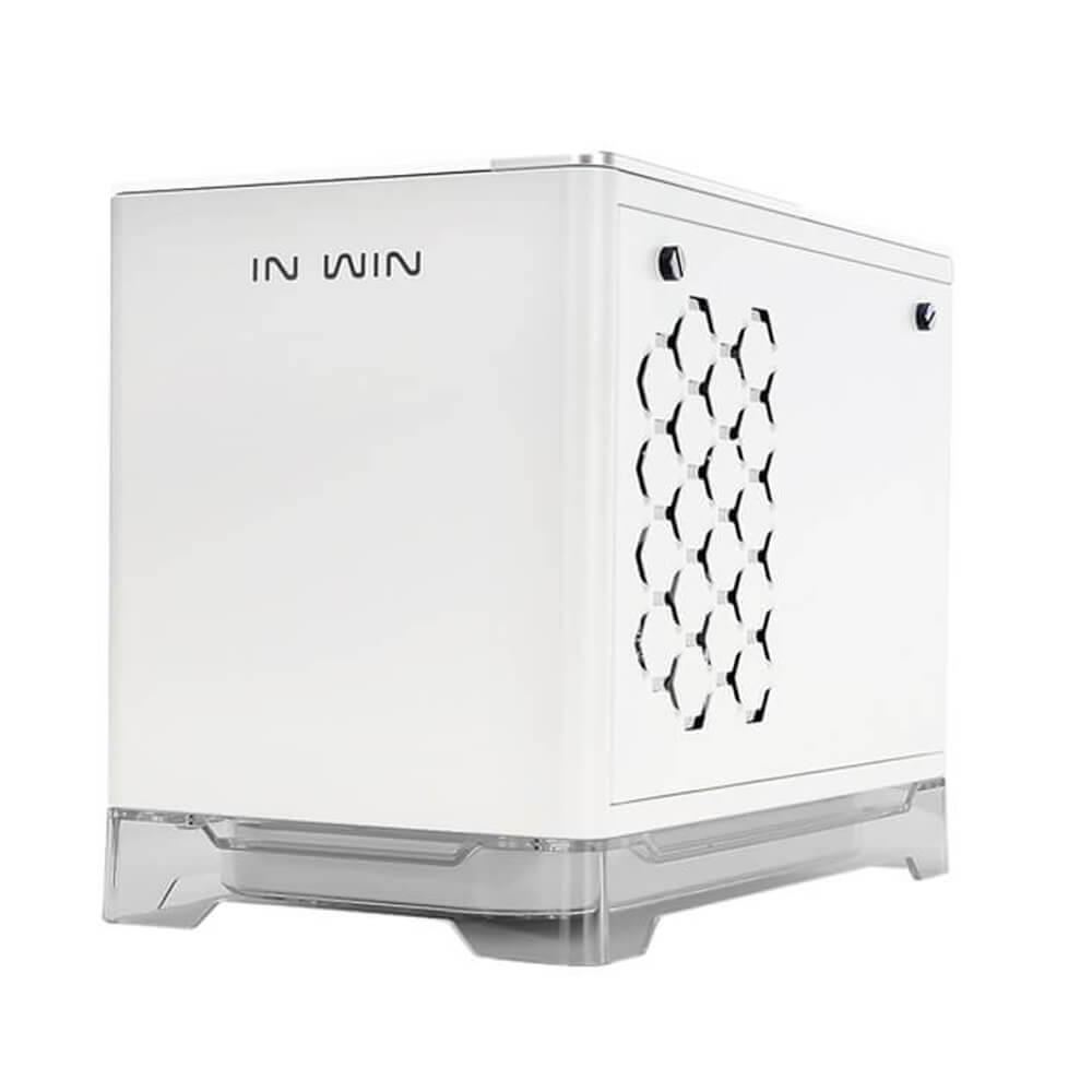 Gabinete In Win A1 White, Mini ITX, Cristal Templado, Cargador Inalambrico para Smartphone, Fuente 600W 80+Bronze, LED RGB - Image 3