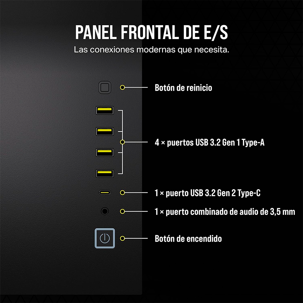 Gabinete Corsair 6500D Airflow, ATX Mid-Tower, Sin Ventiladores Incluidos, Diseño de Doble Cámara, Amplia Flexibilidad de Refrigeración, Compatible con Tarjetas Madre ASUS BTF - MSI Project Zero, Negro, CC-9011259-WW - Image 7
