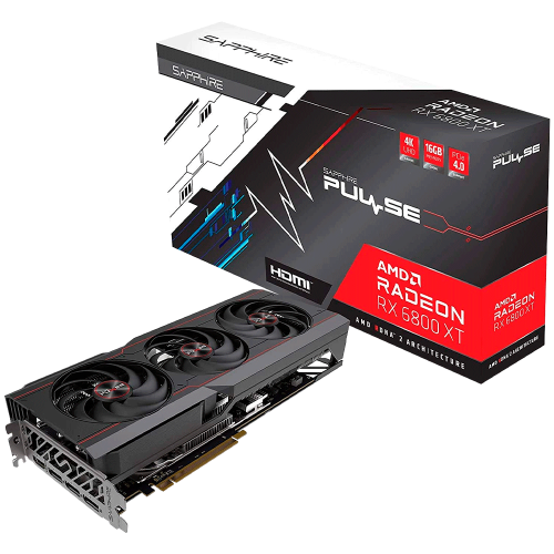 Tarjeta de video Radeon RX 6800 XT 16GB GDDR6, SAPPHIRE PULSE, HDMI, DP, USB-C, PCI-e 4.0, Nuevo Chip RDNA 2, 11304-03-20, 1 AÑO DE GARANTIA NACIONAL