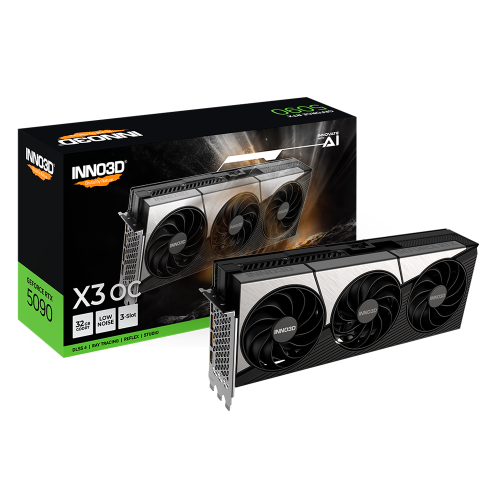 Tarjeta de Video Inno3d NVIDIA GeForce RTX 5090 X3 OC, 32GB, 512-bit GDDR7, PCI Express 5.0, N50903-32D7X-17593928