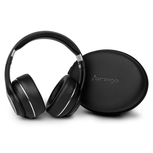 Audífonos con Micrófono Vorago 601 V2, Bluetooth, Inalámbrico, USB-C, Negro, HPB-601 V2