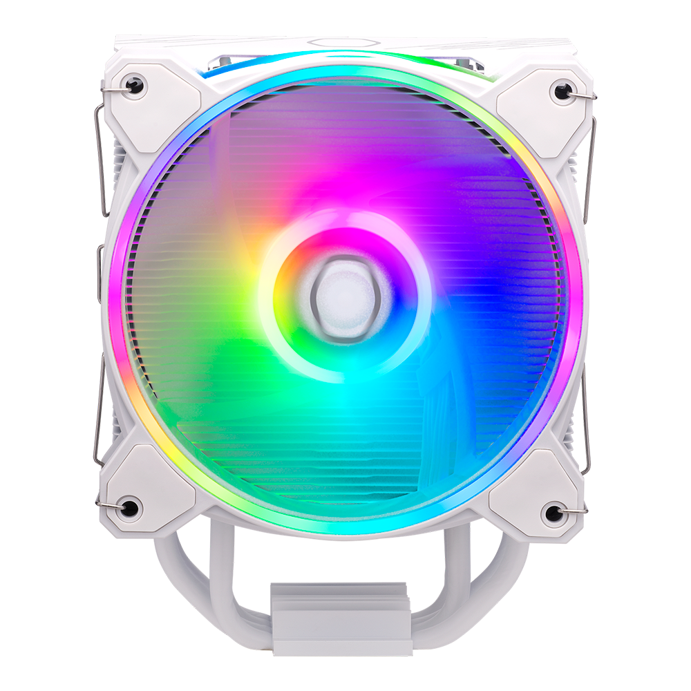 Disipador para CPU Disipador y Ventilador Led RGB Cooler Master Hyper 212 Halo White, CPU Air Cooler, MF120 Halo² Fan, RR-S4WW-20PA-R1/ - Image 2