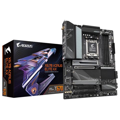 Tarjeta Madre GIGABYTE (X670 AORUS ELITE AX), Socket AM5, ATX, Dual Channel DDR5, XMP Memory Module Support, Ryzen 7000