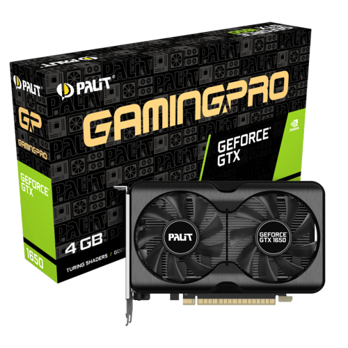 Tarjeta de Video Nvidia GeForce GTX 1650, Palit GAMING PRO, NE6165001BG1-1175A, 1 AÑO DE GARANTIA NACIONAL
