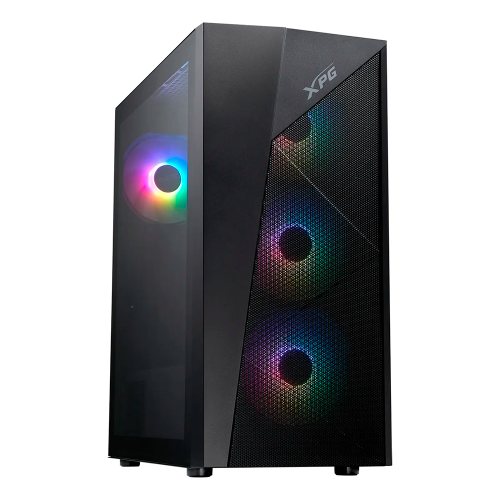 Gabinete XPG LANDER 500, ATX/Micro-ATX/Mini-ITX, USB 3.0, 4 Ventiladores Instalados, Negro, LANDER500MTA-BKCWW