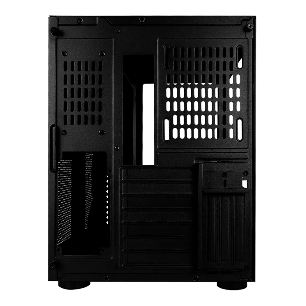 Gabinete Game Factor Csg700, Atx, 2 USB2.0, 1 Usb3.0, Cristal Templado Frontal Y Lateral, Sin Fuente, Negro, CSG700-BK - Image 4