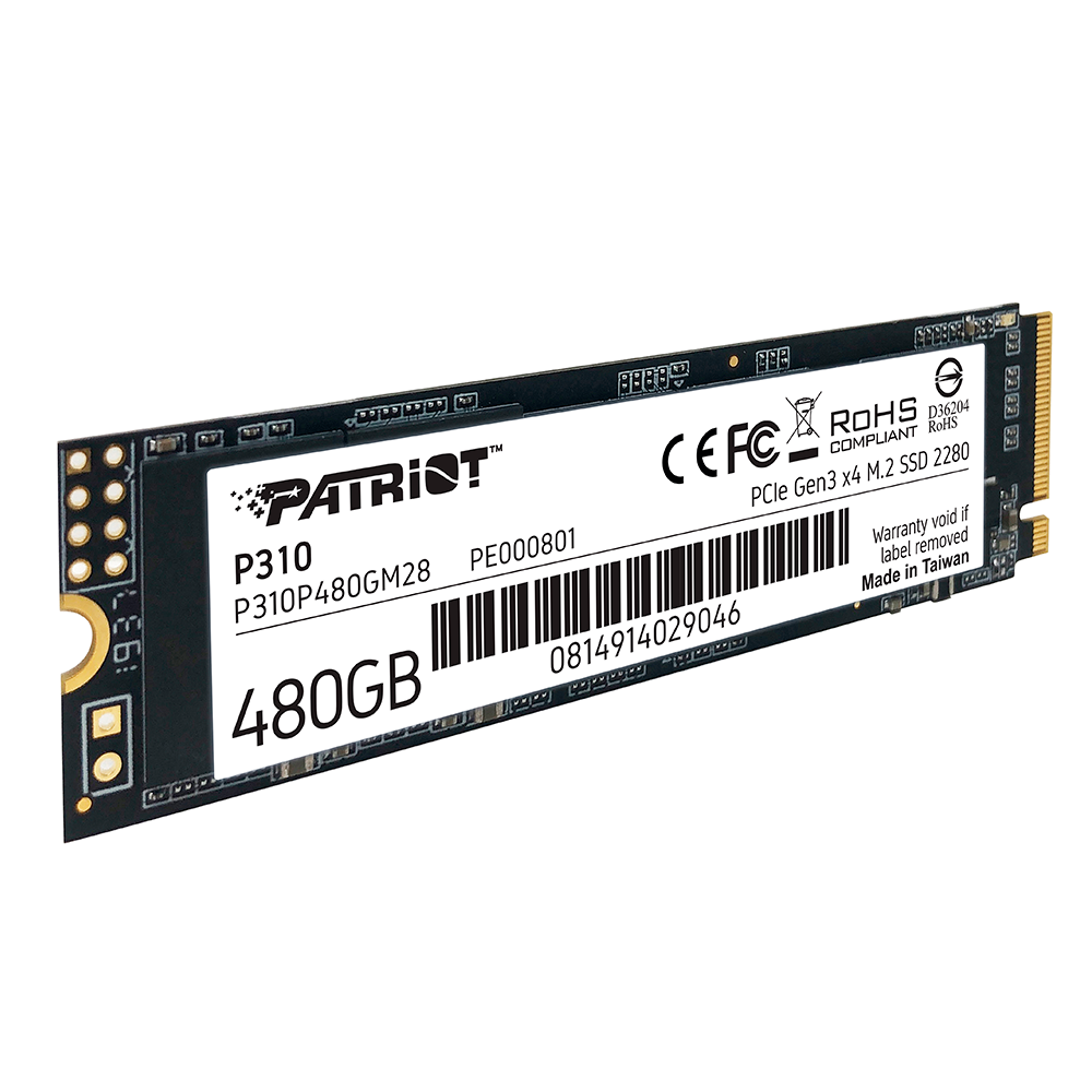 Unidad de Estado Sólido SSD Patriot P310 NVMe, 480GB, PCI Express 3.0, M.2, P310P480GM28 /MAX. 1 X CLIENTE - Image 3