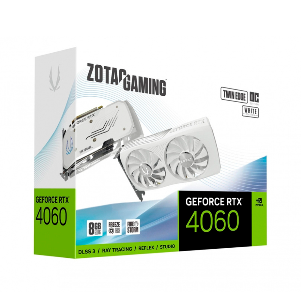 Tarjeta de Video Zotac NVIDIA GAMING GeForce RTX 4060 8GB Twin Edge OC White, 8GB 128-bit GDDR6, PCI Express x8 4.0, ZT-D40600Q-10M - Image 6