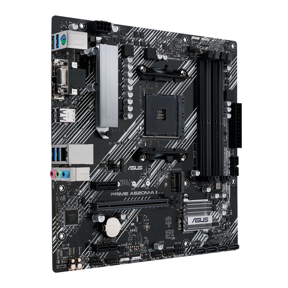 Tarjeta Madre Asus PRIME A520M-A-ll/CSM Socket AM4 AMD Ryzen 3ra Generación Ready A520 Micro ATX, DDR4
