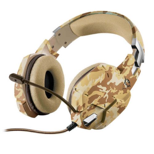 Diadema Gamer Trust GXT 322D CARRUS DESERT CAMO/ PC, Consola, 22125 /