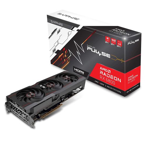 Tarjeta de video Radeon RX 6800 16GB GDDR6, Sapphire Pulse, HDMI, DP, PCI-e 4.0, Nuevo Chip RDNA 2, 11305-02-20G, 1 AÑO DE GARANTIA NACIONAL /