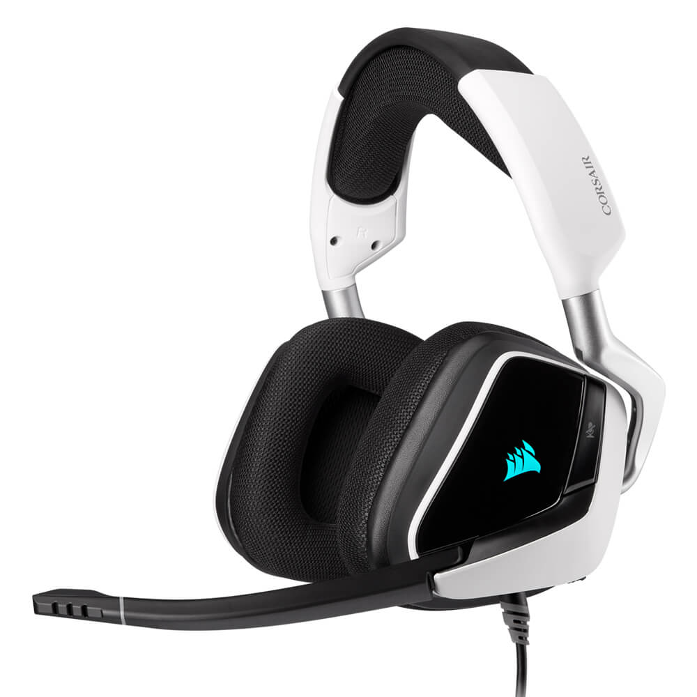Diadema Corsair Void RGB Elite USB White con Microfono USB 7.1 Canales CA-9011204-NA - Image 3