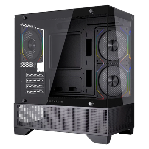 Gabinete BALAMRUSH TANK PERFORM 3200, Mini-Tower, Micro-ATX/ITX, USB 2.0/3.0, Sin Fuente, Black, BR-941655