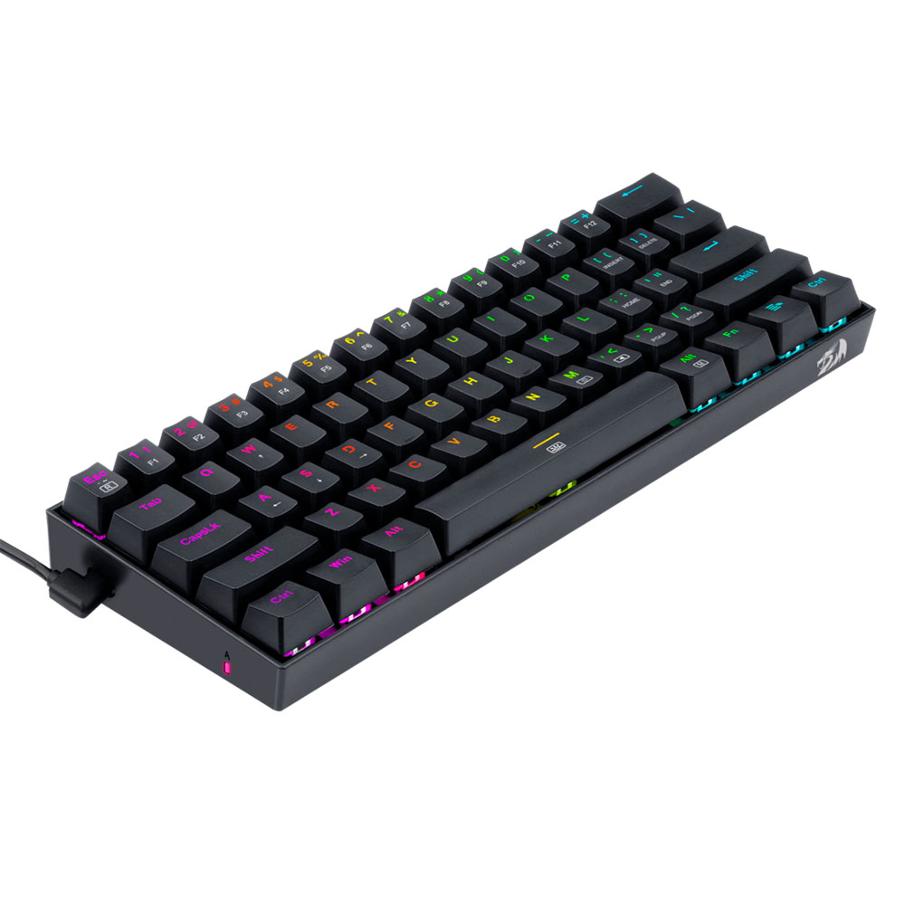 Teclado Gamer DRAGONBORN K630RGB RED, Negro, Alambrico, Led RGB, Ingles, Tenkeyless, Switch Red, Botones Multimedia (FN+) - Image 3