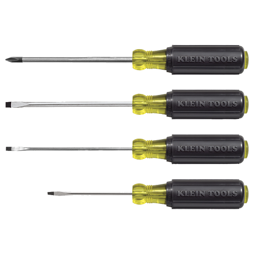 KLEIN TOOLS 85484 Juego de desarmadores miniatura de punta ranurada y Phillips de 4 piezas
