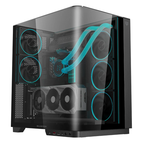 Gabinete Balam Rush Tank Expert Curve 7800, Midi-Tower, ATX/Micro-ATX/ ITX, USB 2.0/3.0, Sin Fuente, 5 Ventiladores Instalados, BR-941556
